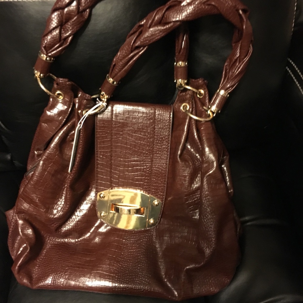 Charming Charlie Brown Purse - Picture 1 of 6